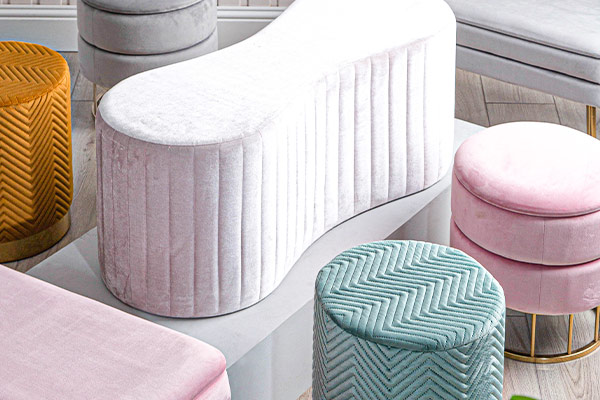CIMC Home is a Wholesale furniture brand in Leister UK. CIMC Home has a lot of furniture Ranges Pouffes & Footstools is one of them. Register today and shop with us.